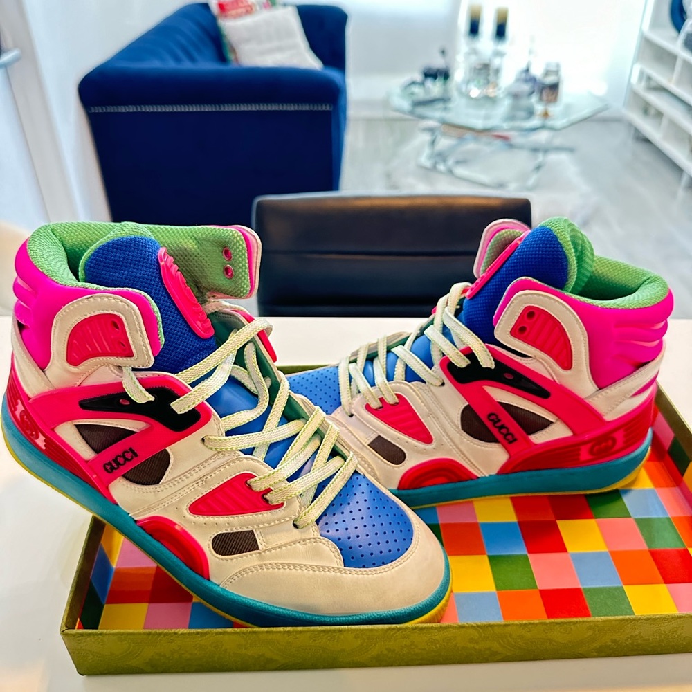 Gucci Basket High Multicolor Vintage - Picture 3 of 7